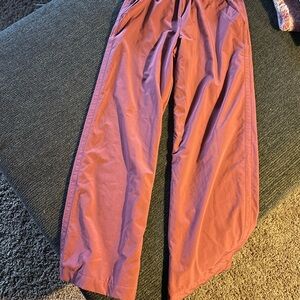 Athleta Girls Dark Pink Wind Pants